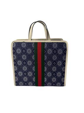Gucci Double Denim Canvas Tote Bag